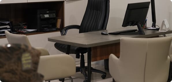Apbedīšanas biroja Karāls klientu apkalpošanas telpa